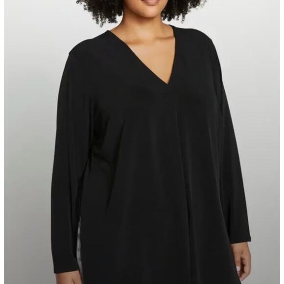 Universal Standard Clean Column Tunic 4XS 00 0 Black 2XS NWT Shirt Top Capsule - Picture 5 of 6